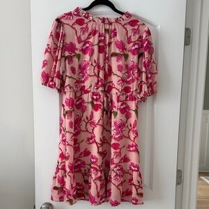 JODIFL Pink Floral Mini Dress